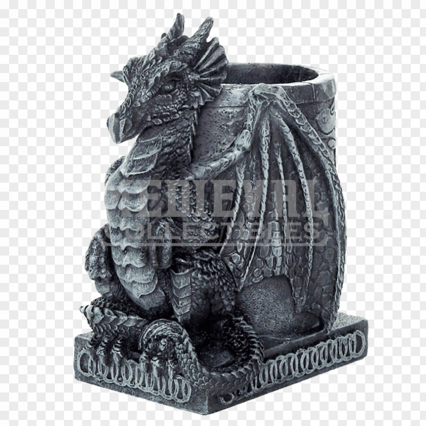 Dragon Statue Sculpture Figurine Gargoyle PNG