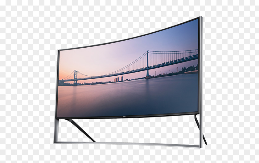 Technological Sense Curved Lines Ultra-high-definition Television 4K Resolution LED-backlit LCD Screen PNG