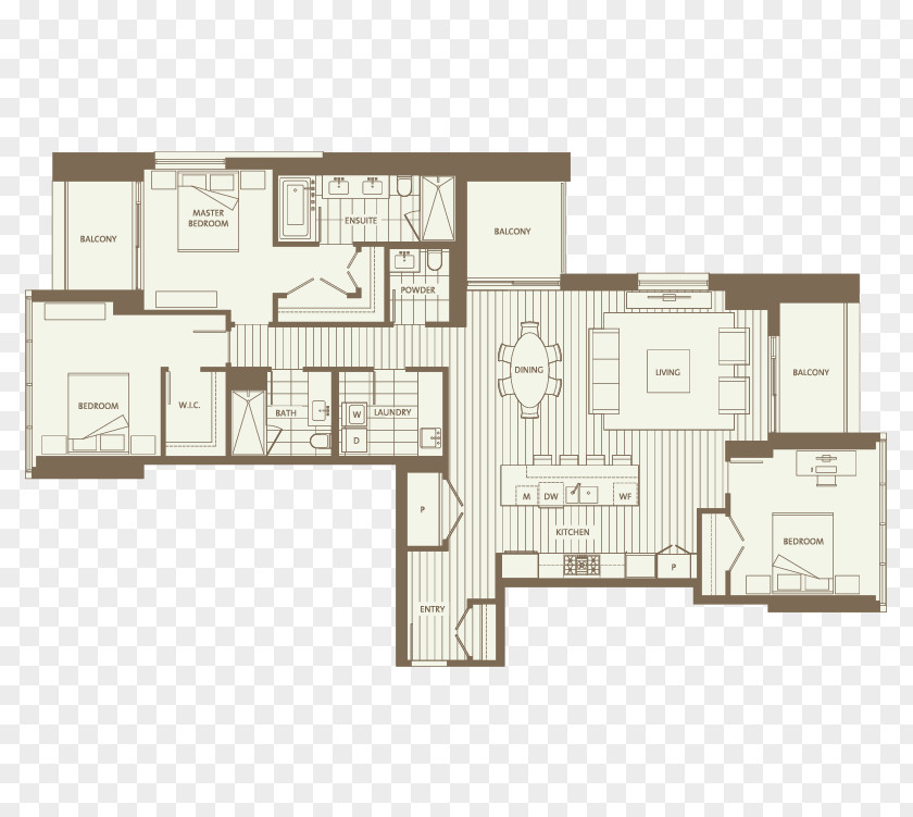 Bedroom Wall Floor Plan Architecture PNG