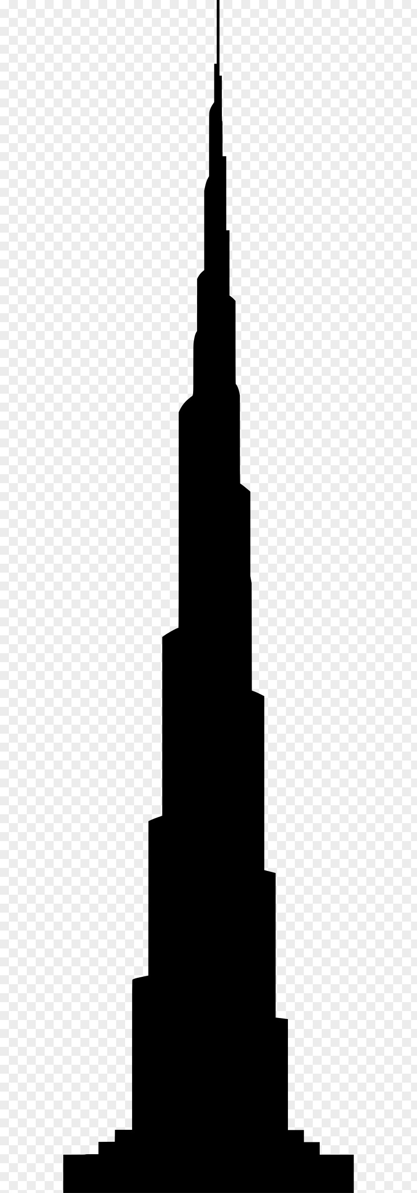 Burj Khalifa Al Arab Silhouette Tower Drawing PNG