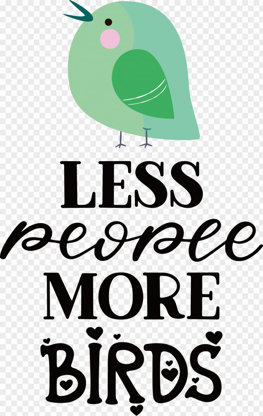 Less People More Birds PNG