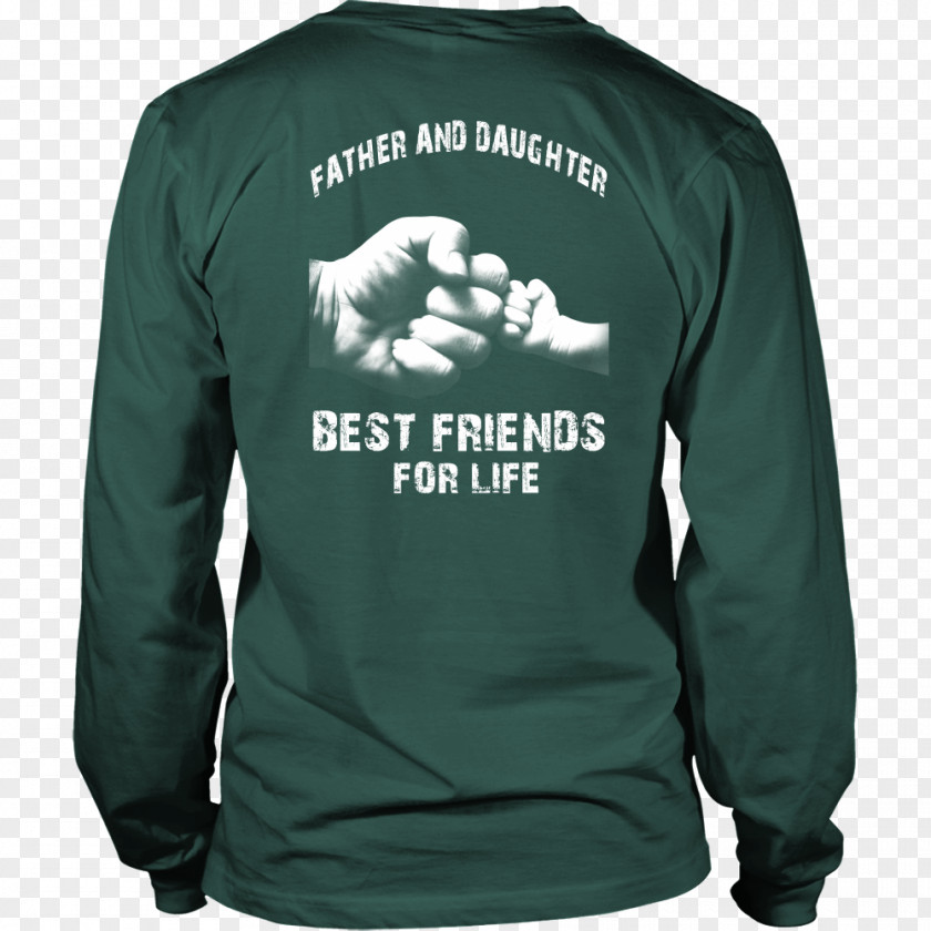 Long Best Friend Sweatshirts T-shirt Hoodie Father Sweater PNG