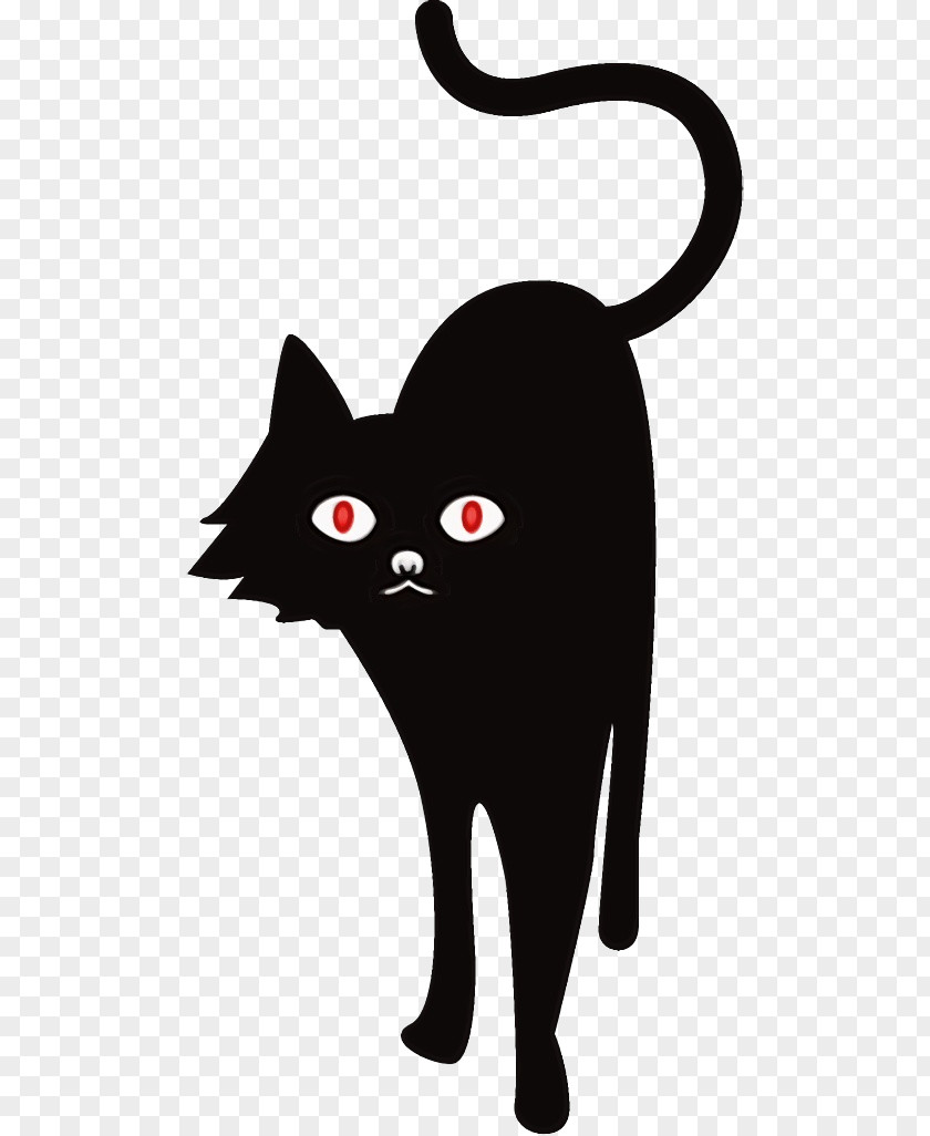 Snout Bombay Cat Black Small To Medium-sized Cats Whiskers Cartoon PNG