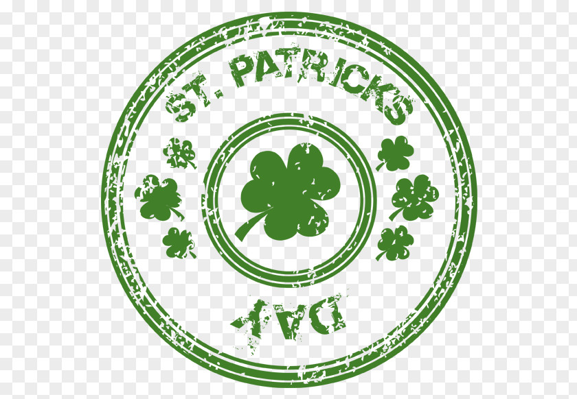 St Patricks Day Stamp With Shamrock PNG Clipart Saint Patrick's Clip Art PNG