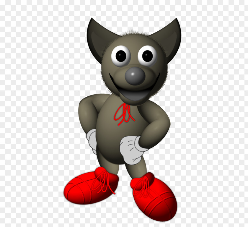 Wilber GIMP Mascot Paintbrush Dog PNG