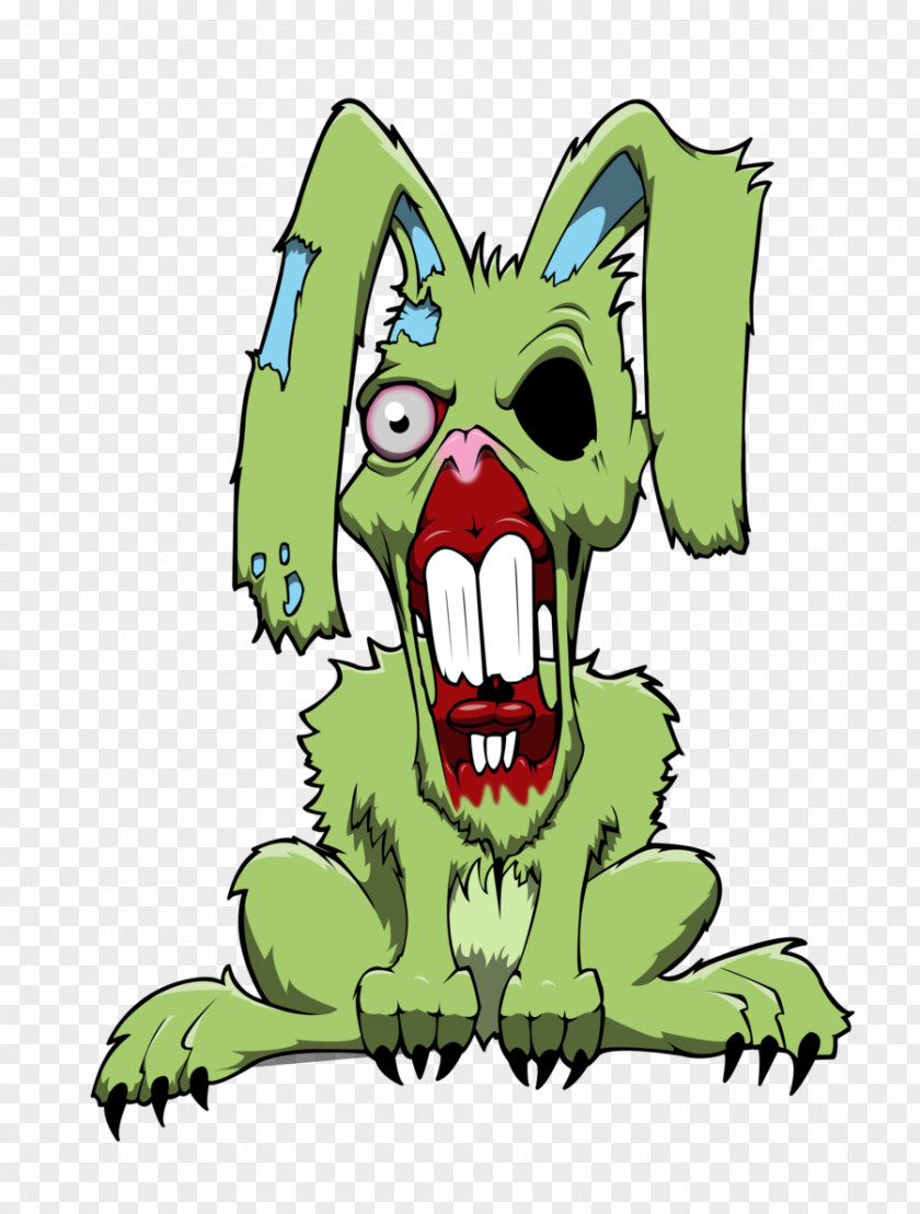 Easter Bunny Rabbit Drawing Zombie Art PNG Art, zombie clipart PNG