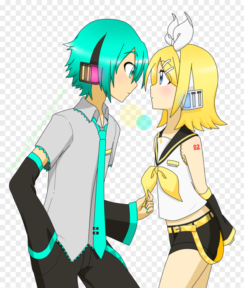 Hatsune Miku Kagamine Rin/Len Vocaloid Drawing PNG