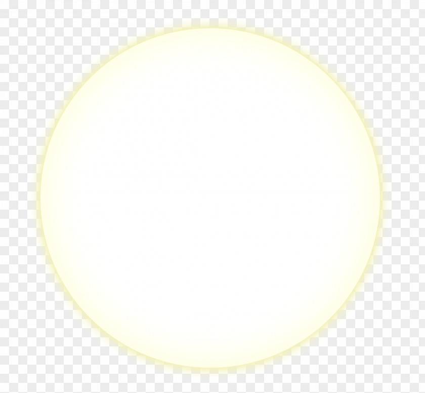 Yellow Glowing Moon Material Circle Font PNG