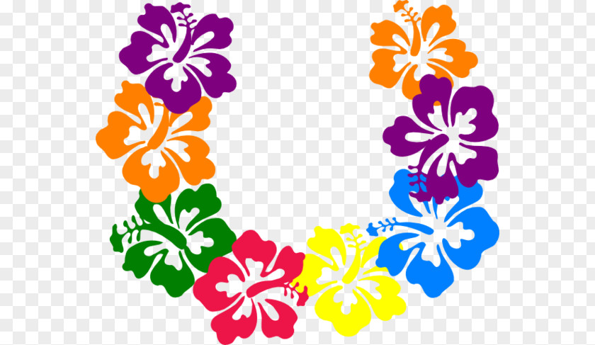 Hawaiian Flower Stencils Clip Art Borders And Frames Hibiscus Yellow Image PNG