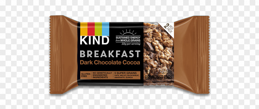 Nutritious Breakfast Chocolate Bar Kind Whole Grain PNG
