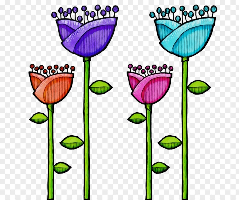 Wildflower Plant Stem Clip Art Tulip Flower Cut Flowers PNG