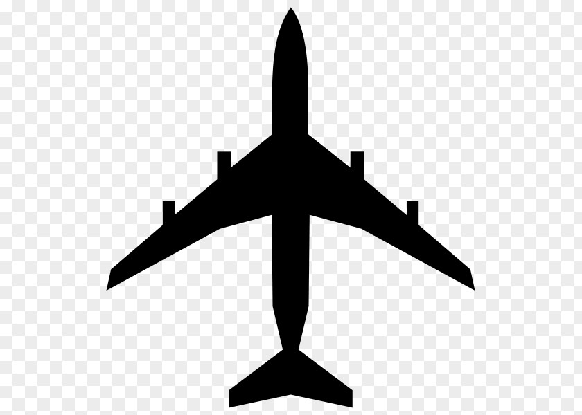 Airplane Fixed-wing Aircraft Silhouette Clip Art PNG