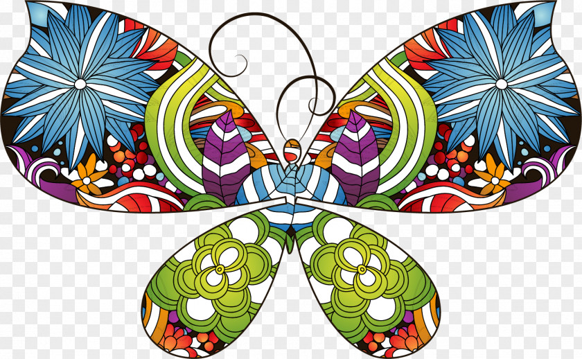 Creative Butterfly Illustration PNG