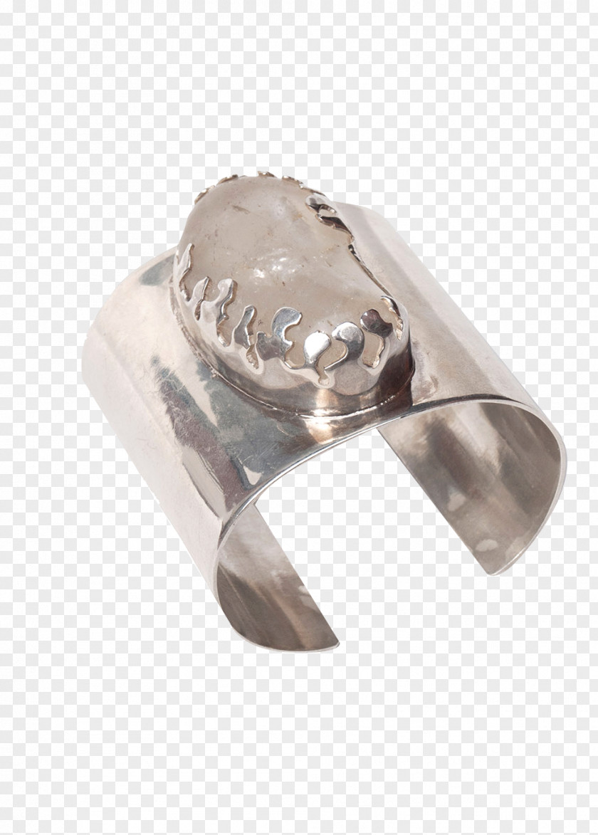 Earth Silver Body Jewellery Cuff PNG