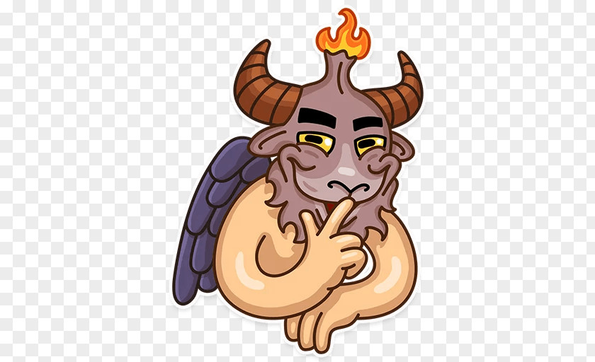 Goat Sticker Baphomet Telegram Decal PNG