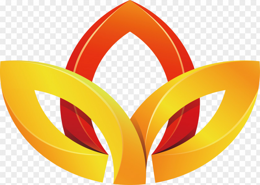 Golden Mask Clover Logo Stock Illustration PNG