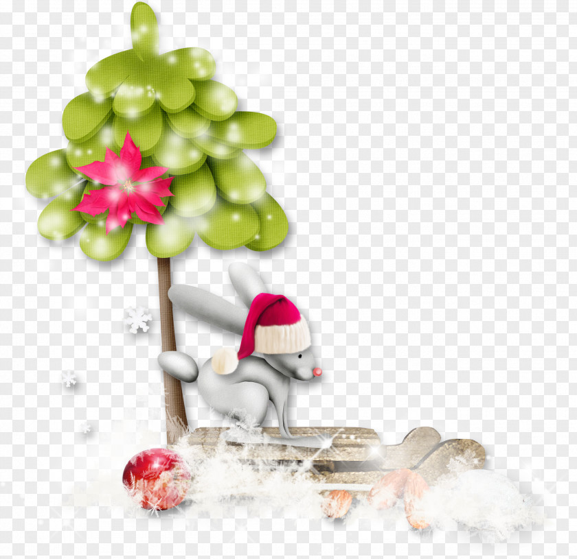 Ice Christmas Ornament New Year Tree PNG