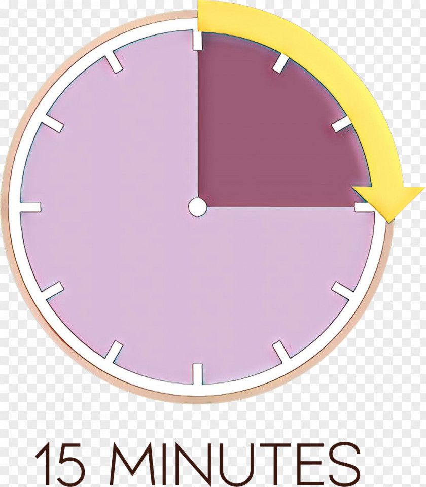 Material Property Wall Clock Lavender PNG