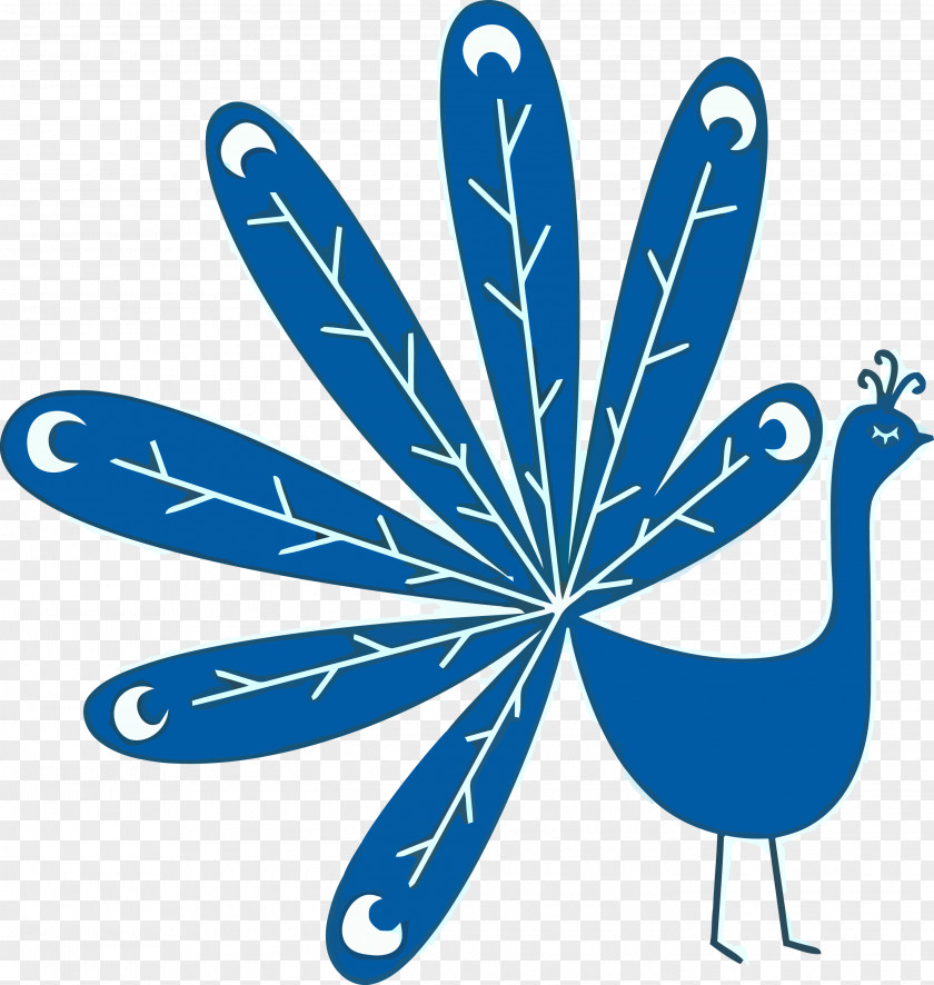 Plant Hand Blue Peacock PNG