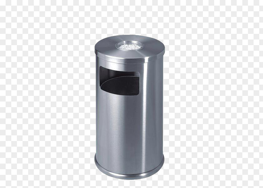 Stainless Steel Trash Can Hanoi Waste Barrel Paper PNG