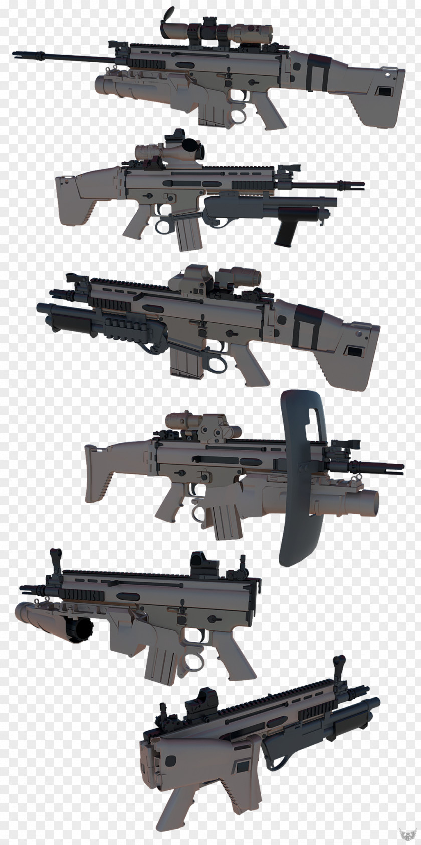 Assault Rifle Airsoft Guns Sniper Firearm PNG rifle Firearm, Scar-l clipart PNG