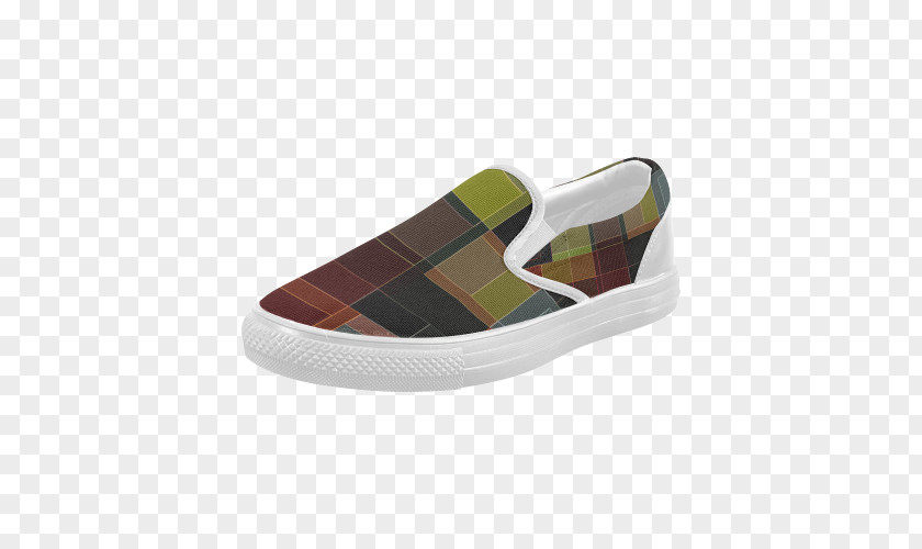 Canvas Shoes Sneakers Slip-on Shoe Tartan PNG