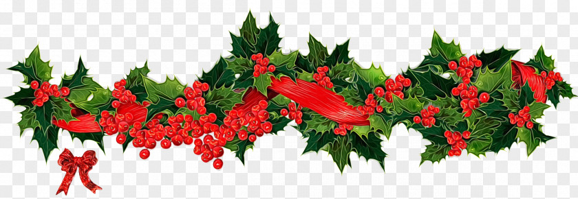 Christmas Day Garland Santa Claus Wreath PNG