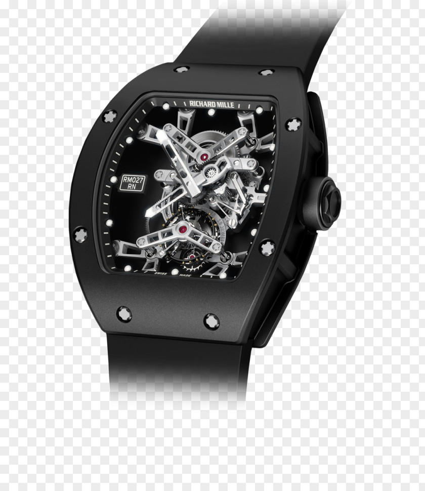 Watch Richard Mille Tourbillon Clock Power Reserve Indicator PNG