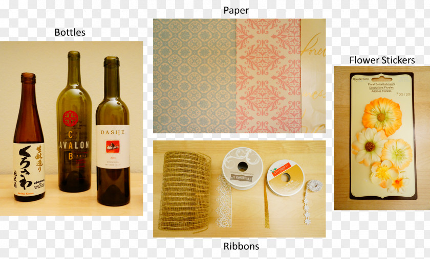 Wine Liqueur Material Bottle Paper PNG