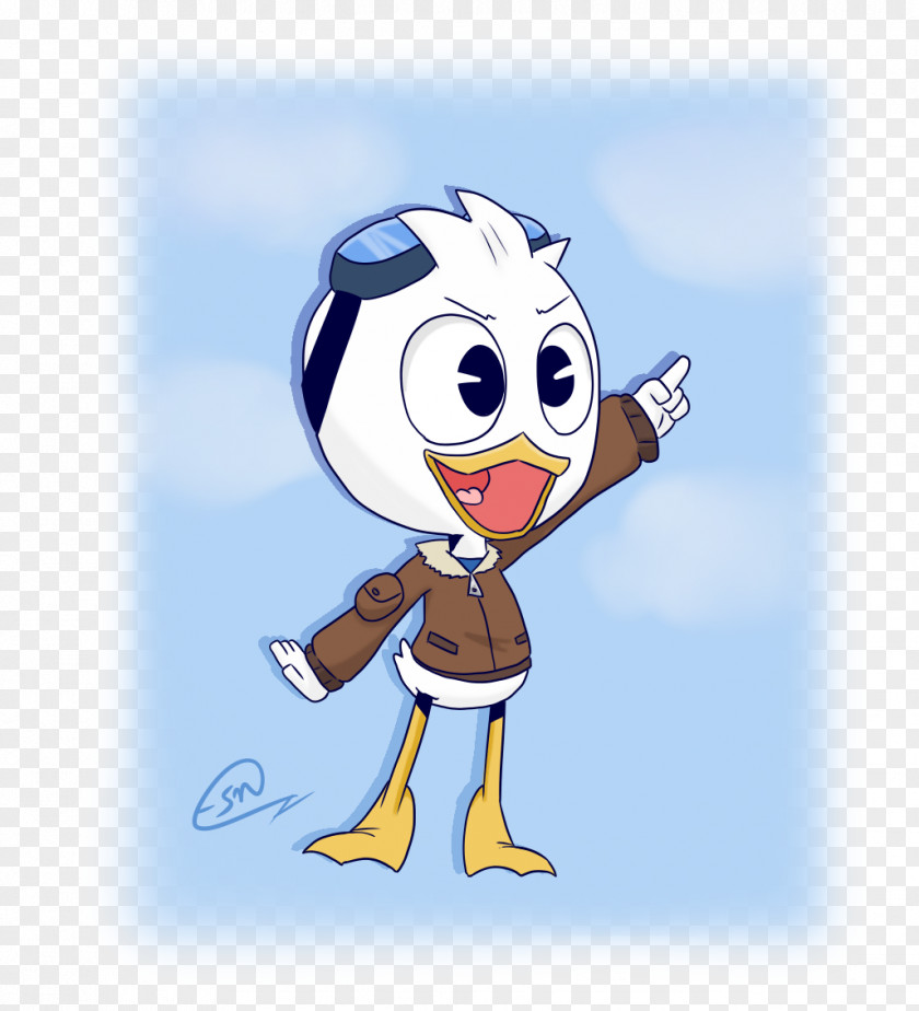 Dewey Duck Art Beak Character PNG
