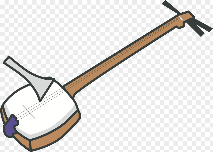 Musical Instruments Traditional Japanese Shamisen Clip Art PNG