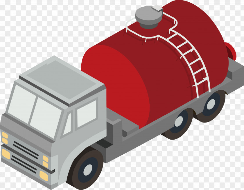 Red Tanker Tank Car Truck Storage PNG