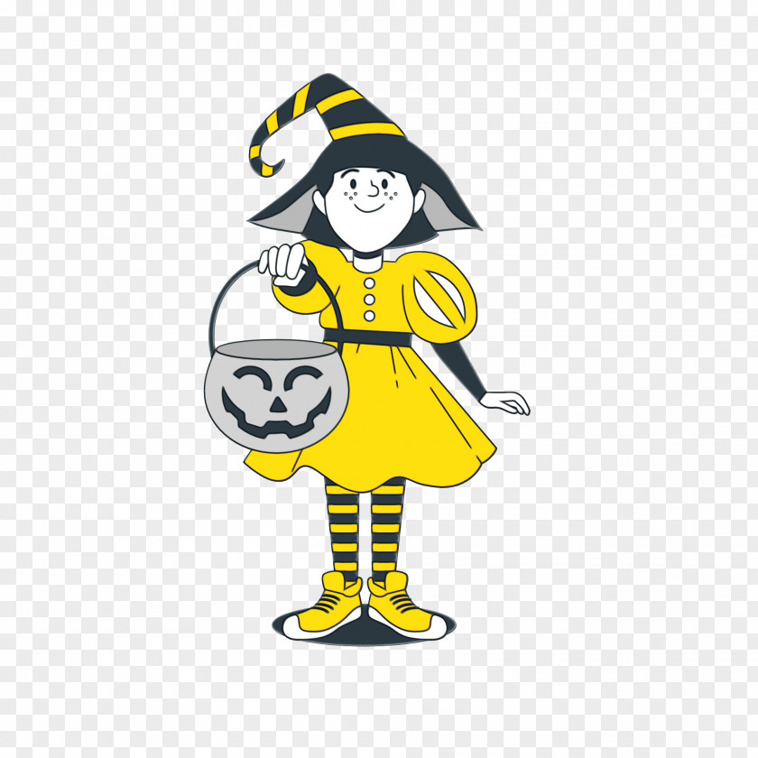 Character Cartoon Yellow Smiley Line PNG