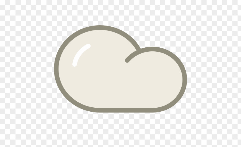 Cloud Heart Beige Font PNG