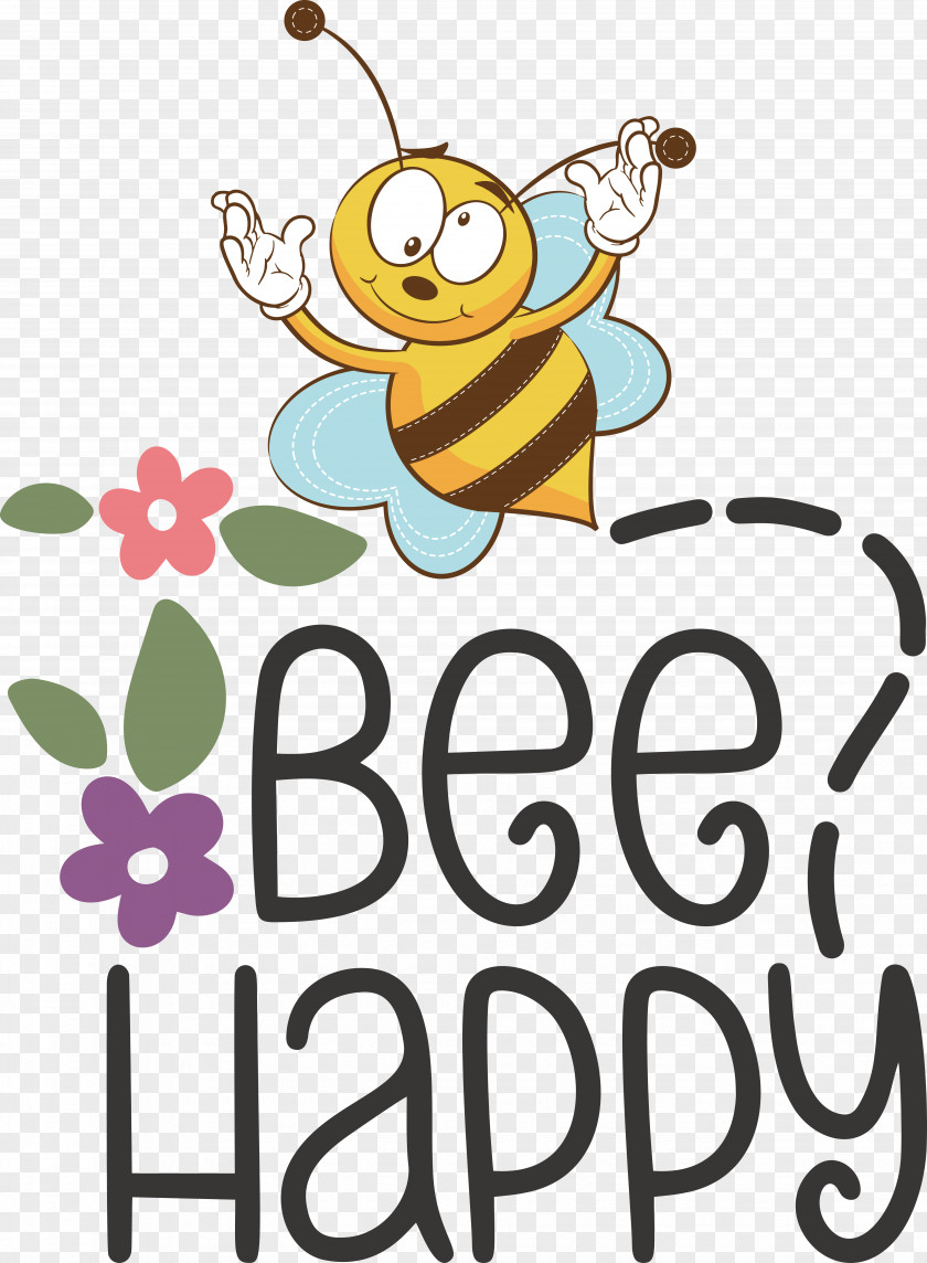 Bees Honey Bee Cartoon Insects Drawing PNG