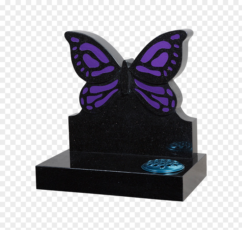 Butterfly Headstone Cemetery Memorial Monument PNG