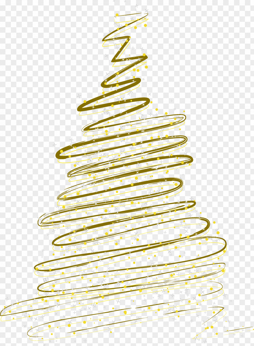Christmas Tree Yellow Font PNG