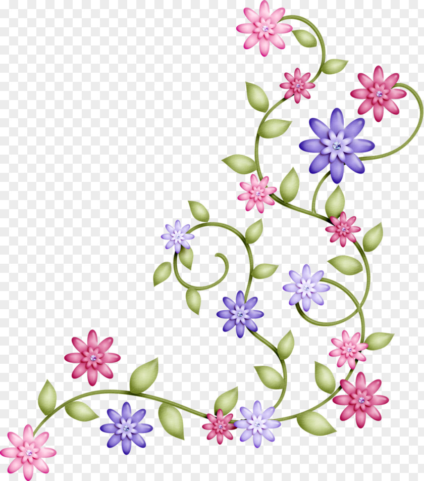 FLORES Borders And Frames Clip Art PNG