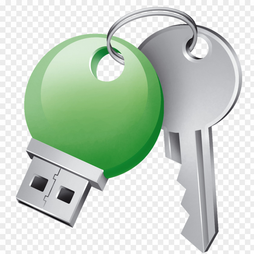 Key Login USB Flash Drives Computer Security PNG
