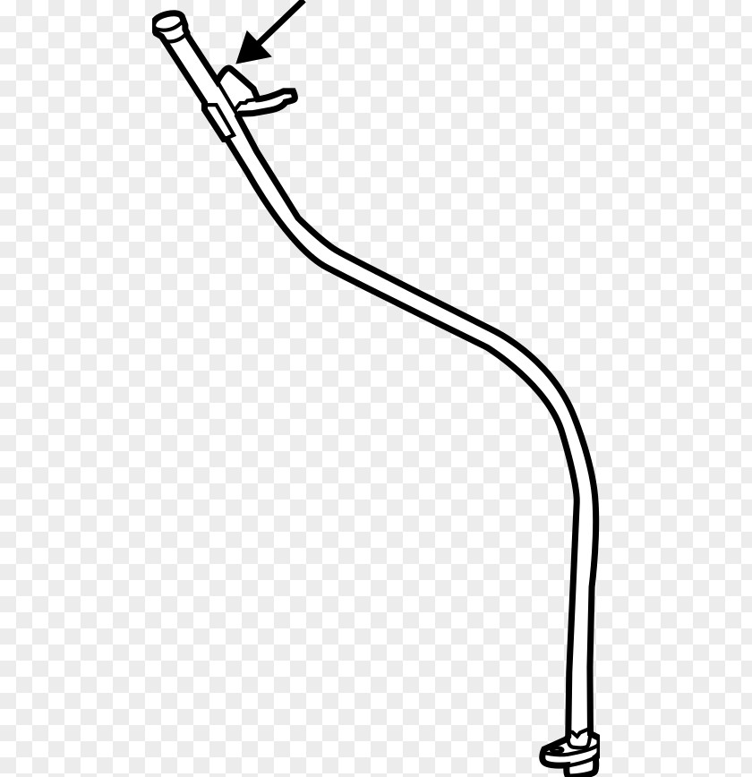 Old Engine Oil Dipstick 1997 Lexus LS Vehicle Hose Line PNG