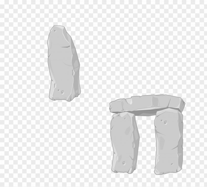 Vector Gray Realistic Stone Simple Sculpture Poster Landscape PNG