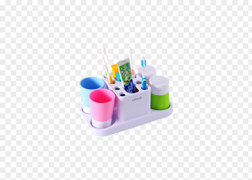 Creative Family Of Four Toothbrush Holder Tumbler Set Mouthwash Gargling Toothpaste Pump Dispenser PNG