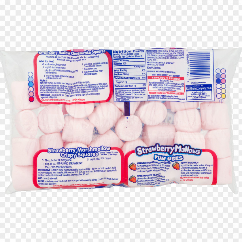 Kraft Foods Jet-Puffed Marshmallows Strawberry PNG