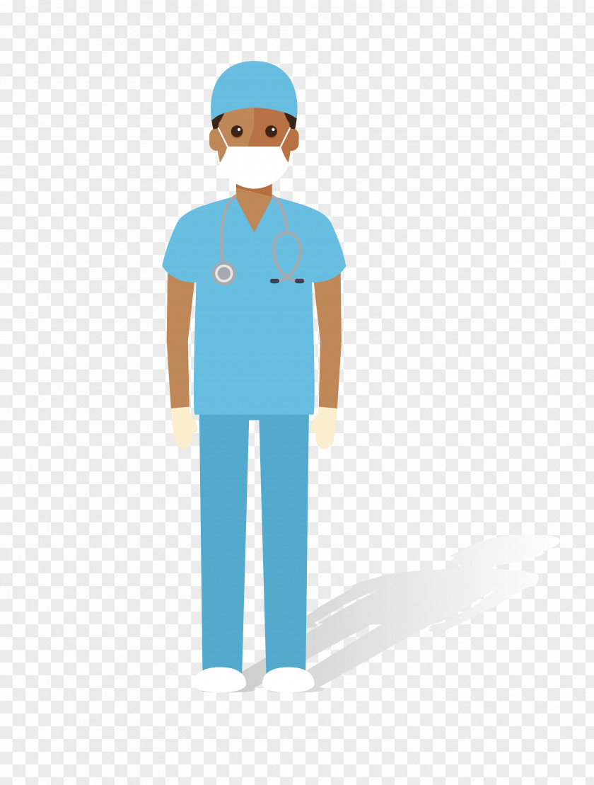 Vector Cartoon Male Doctor Material Illustration PNG