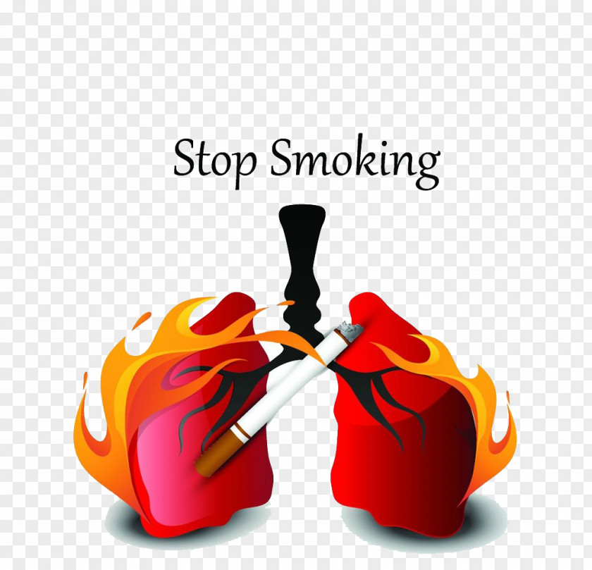 Burning Cigarette Butts Are Big World No Tobacco Day Poster Smoking Control PNG
