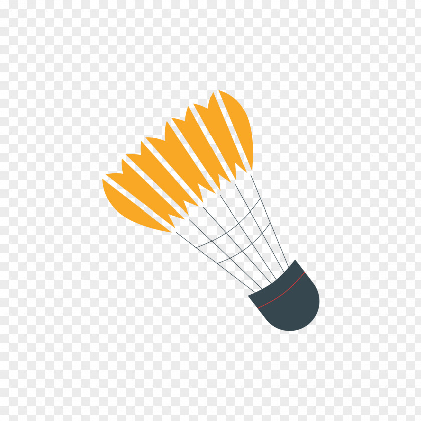 Gray Orange Badminton Vecteur PNG