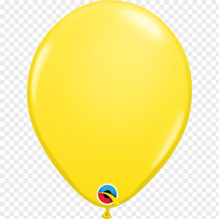 Hand Painted Balloon Party Favor Birthday Yellow PNG