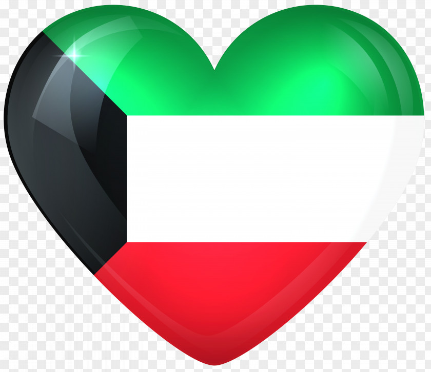 Heart Flag Cliparts Of Kuwait National Day Clip Art PNG