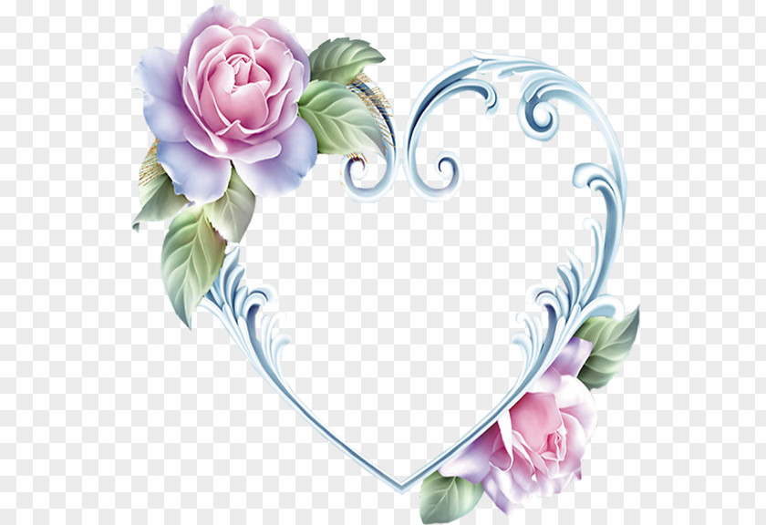 Heart Rose Picture Frames PNG