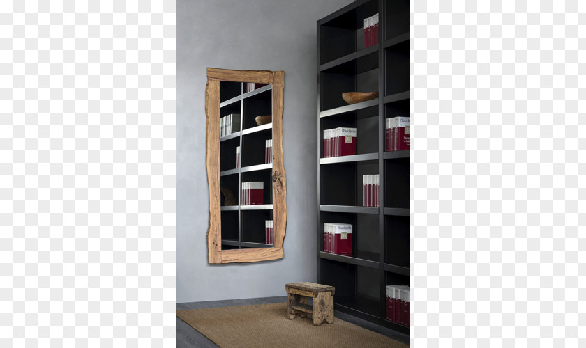 Solid Wood Border Shelf Bookcase Kernbuche Living Room Wall Unit PNG